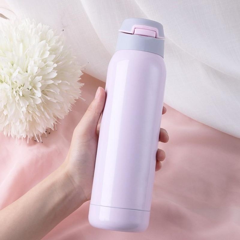 Thermos Mug with Straws for Adults, Men, Women, Children, Children Like Students, Korean Version, Small Capacity Car Water Cup