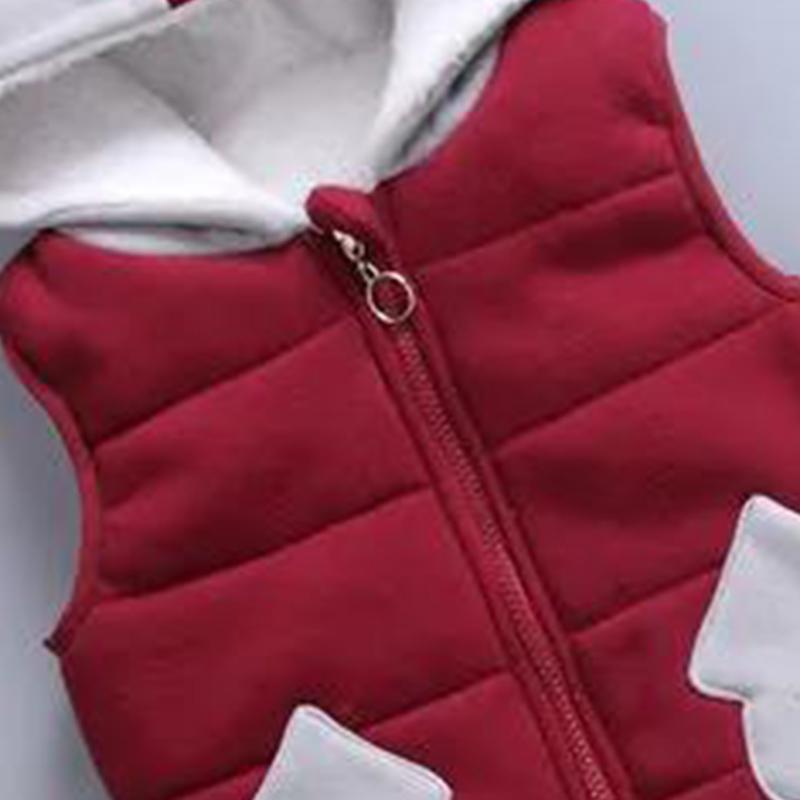 Winter Thickening and Velvet Baby Children's Cotton-padded Clothes Suit Three-piece Suit Boys and Girls Baby Sweater Cotton-padded Clothes