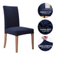 1/2/4/6pcs Thick Stretch Plush Chair Cover Solid Dining Room Chair Cover