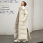 Ankle-length Cotton-padded Jacket Women Korean Style Loose Down Padded Jacket