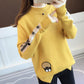 Autumn and Winter Warm Sweater Women's Student Loose Knit Bottoming Shirt