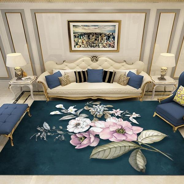 Chinese Style Living Room Carpet Simple Bedroom Carpets