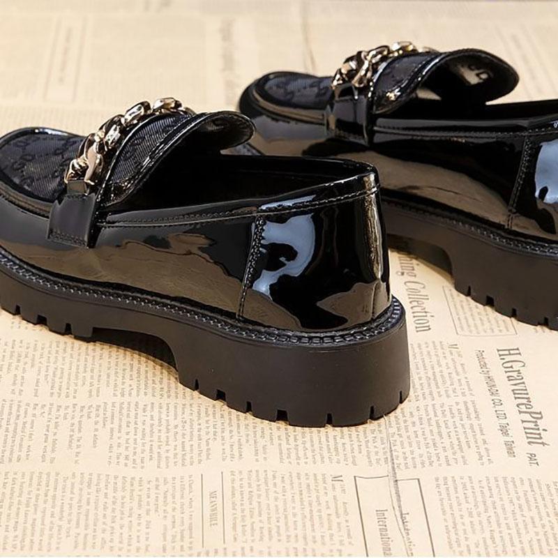 Summer Women's British Style Leather Shoes Trendy All-match Fashion Ladies Loafers
