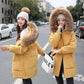 Down Padded Jacket Korean Style Mid-length Fashion Padded Jacket Loose Waist Winter Jacket Thick Padded Jacket