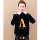 Plus Velvet Thick Gold Velvet Women's Sweater Insulation Fashion Loose Long-sleeved Women's Top