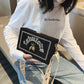 Women Box Bag Handbags Casual Clutch Purse Shoulder Crossbody Bags Velvet Wide Adjustable Belt