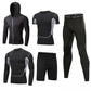 5pcs Men's Gym Workout Sports Suit Fitness Compression Clothes Running Jogging Sport Wear Workout