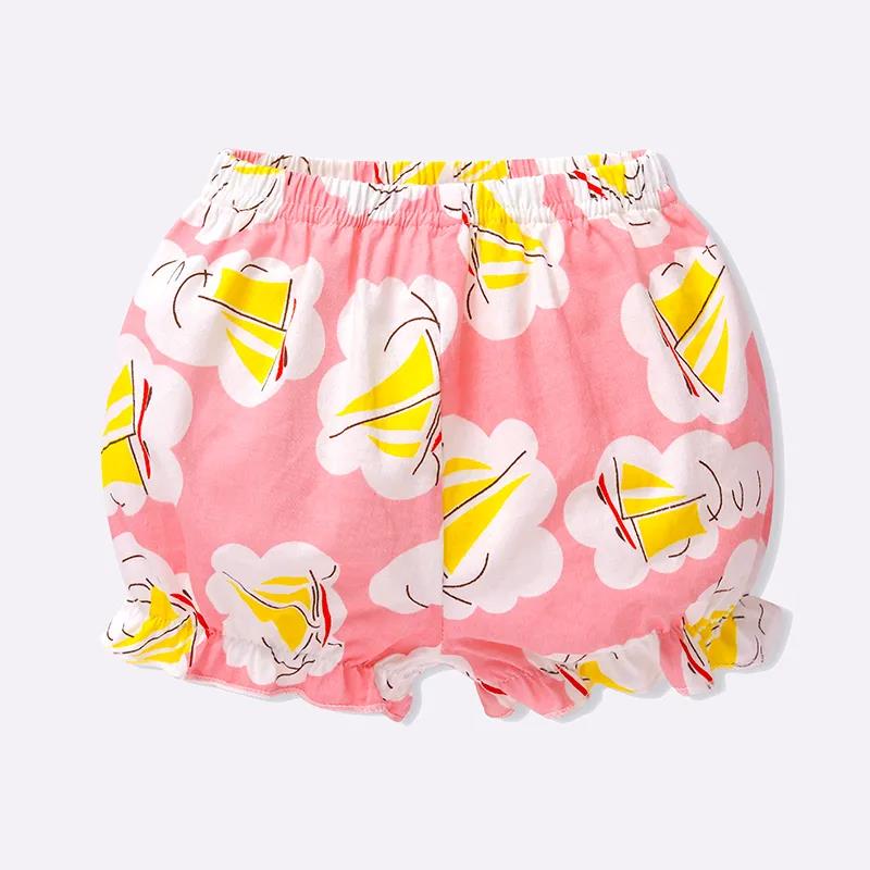 Children's Pants Summer Baby Bread Shorts Thin Short Boys and Girls Ruffle Solid Loose Casual Short