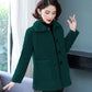 Fashion Ladies Lapel Lamb Velvet Jacket Winter Long Large Size Button Jacket Thick Warm Long-sleeved Cardigan Jacket