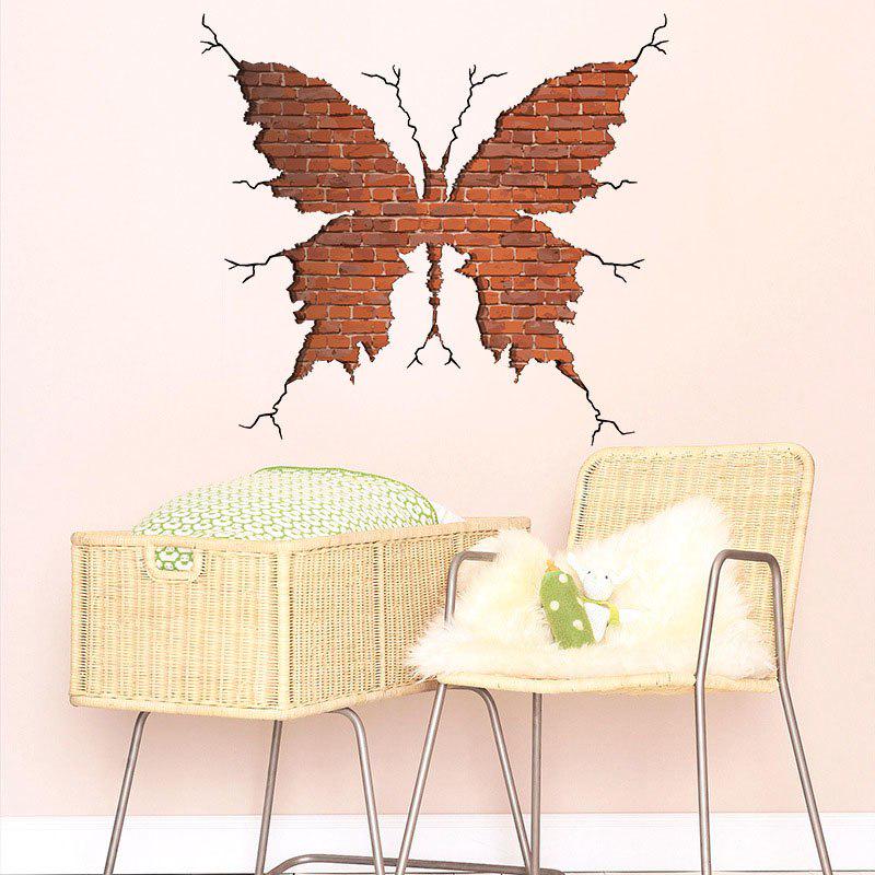 [Wall sticker ]New 3d Butterfly Wall Rupture Wall Stickers Home Decor Interior Art Decals Decoration