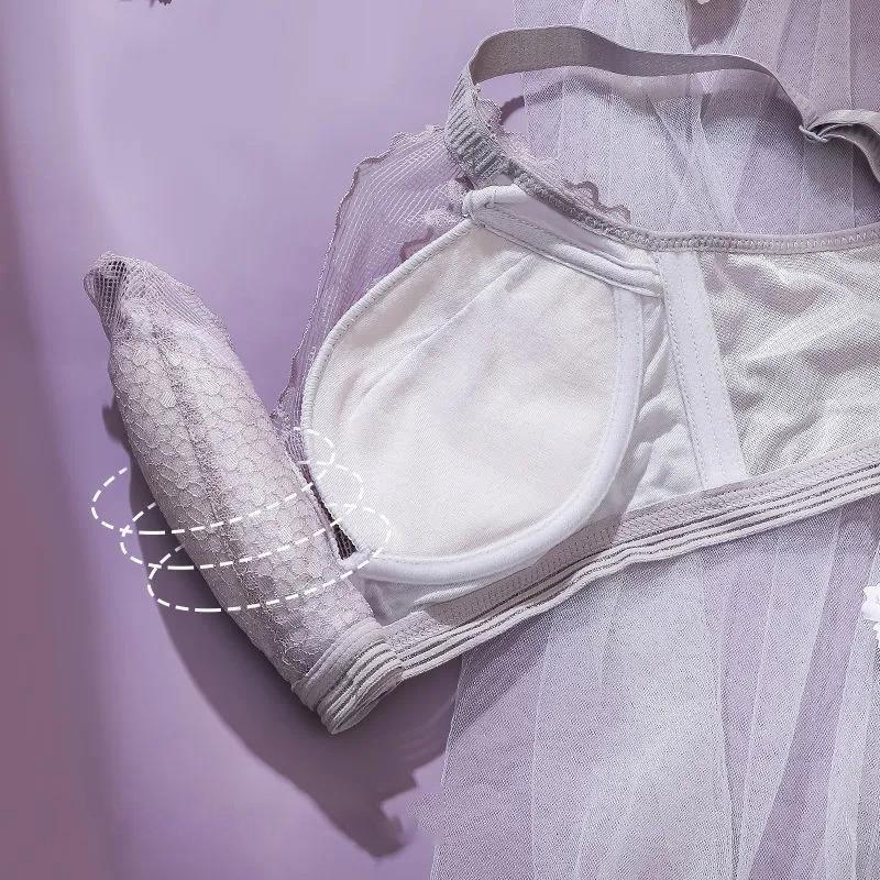 Large Size Sexy Lace No Steel Ring Ultra-gathering Anti-sagging Upper Support Adjustable Women's Underwear Bra