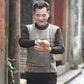 Men's Middle-aged and Elderly Sweater Dad Bottoming Shirt Crew Neck Pullover Autumn and Winter Knitted Sweater Loose Warm Grandpa Shirt