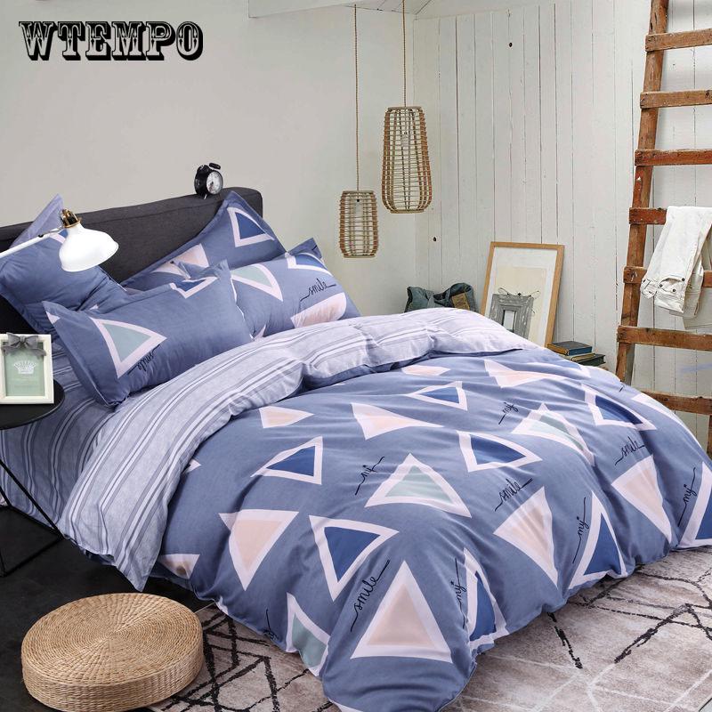 Cover Set Cartoon Single Bed Duvet Bedding Sweet Dream for Kids Girls 3/4pcs Colorful