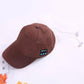 Wireless Bluetooth Earphone Outdoor Peaked Cap Sun Hats with Mic Handsfree Headphone for Cell Phone