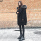 Winter Down Jacket Cotton Jacket Korean Version of Loose Mid-length Thick Coat Big Fur Collar Cotton Coat