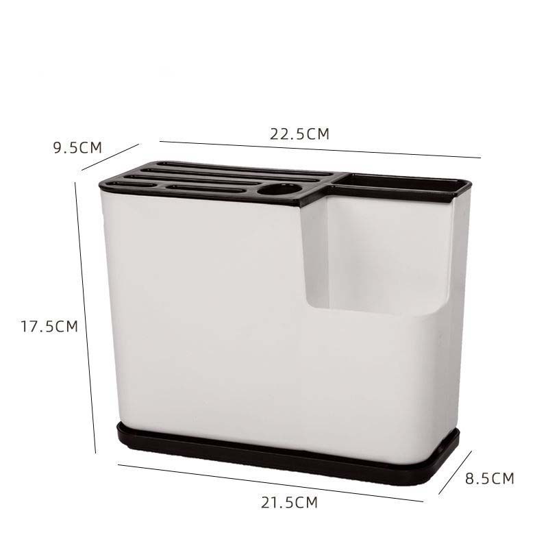 Kitchen Knife Holder Home Spoon Tool Multi-function Drain Storage Box Plastic Tool Holder