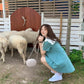 Cute Sweet Girl Ruffle College Style Age Reduction Looser  Short Sleeve Dress