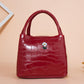 Girls Canvas Bag Color Matching Zipper Small Square Bag Handbag Lunch Box Bag Lunch Bag Waterproof Cloth Bag