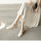 French Girl Single Shoes Small High Heels Thick Heels Retro  Gentle Mid-heel All-match