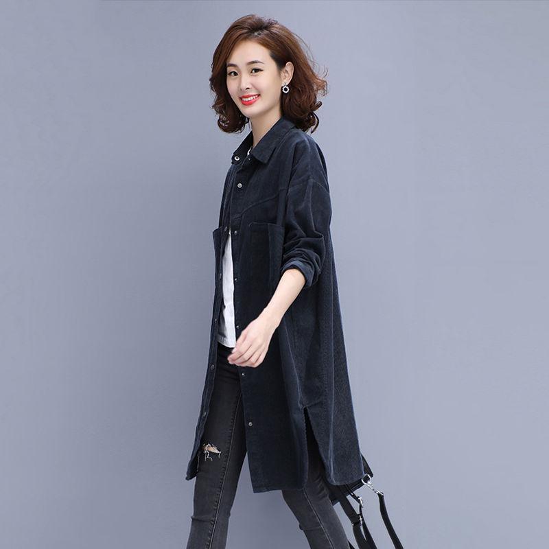 Autumn Fashion Women Coat Casual Loose Zipper Medium And Long Section Cotton Hooded Windbreaker Coat