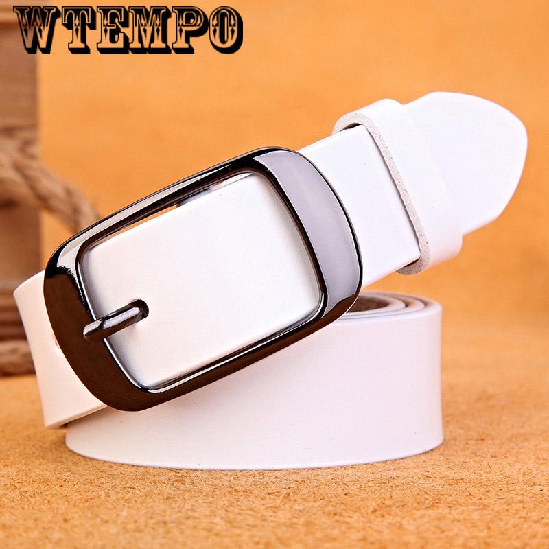 Pin Buckle Women Genuine Leather Straps Casual Cowhide Belts For Lady Female Girls Jeans Belts