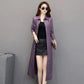 Winter Women's Leather Jacket Fashion Slim Long Section Over-the-knee Leather Jacket Thicken Warm Large Size Leather Jacket