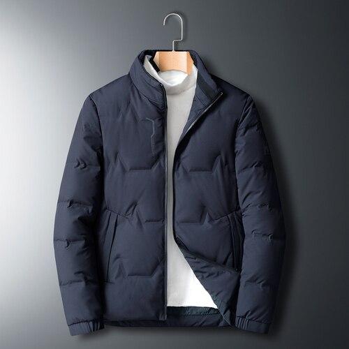 Men's Business Casual Stand-collar Down Jacket Winter Classic Style Plus Size Thickening Warm Fashion Down Jacket