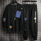 Suit Men's Spring and Summer Men's Loose Long-sleeved Sportswear Trend Students Large Size Casual Sports Pants with A Set