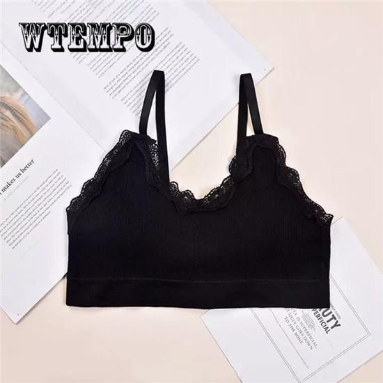 Women Sport Bra Fitness Top Yoga Bra For Cup A -D Black White Daily Wear Wire Free Seamless Solid