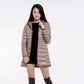 Women's Winter Oversized Down-filled Coat Female Ultra Light Jacket Hooded Slim Long Sleeve Parka Overcoat