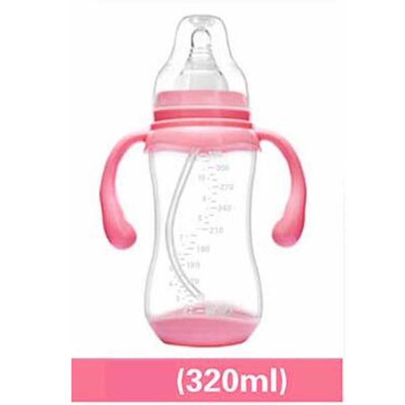 240ml Wide Mouth Baby Infant Kids Automatic Pipette Straw Pacifier Nipple Milk Feeding Bottle
