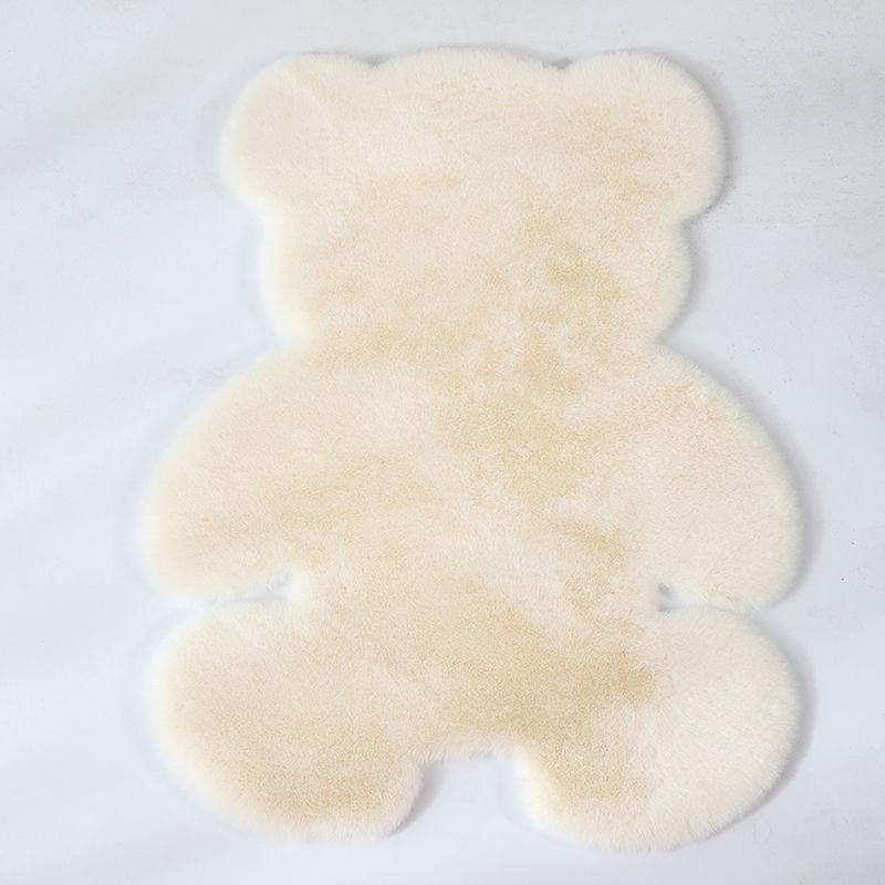 Bear Rug Super Soft Carpet Modern Living Room Bedroom Antiskid Mat Fluffy Floor Carpets Decor Rugs White Brown Children Doormat