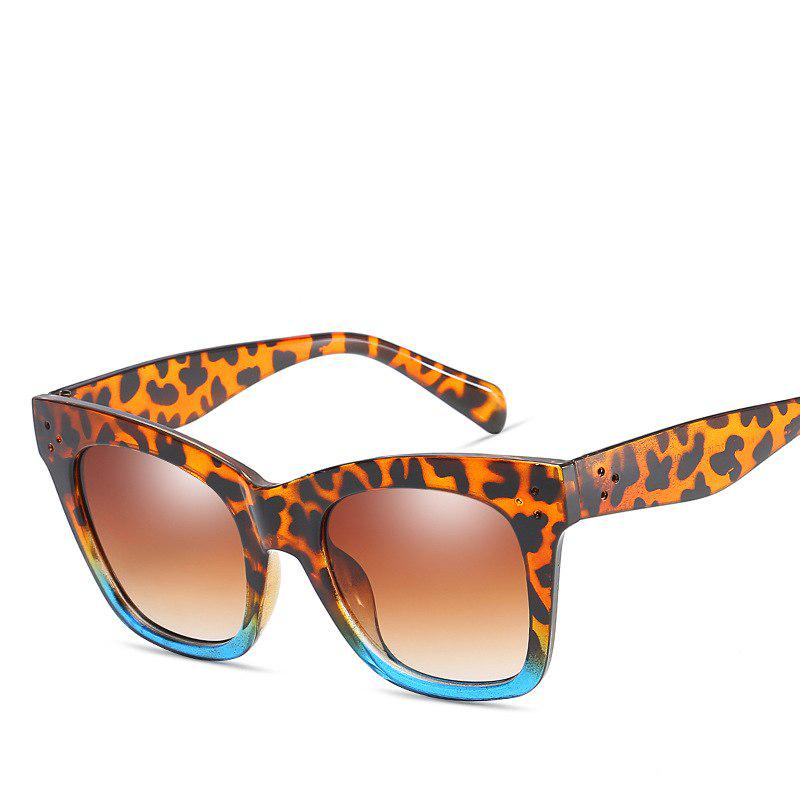 WTEMPO , Fashion Sunglasses Women Vintage Brand Design Square Luxury Sun glasses Big Frame Shades