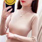 Autumn Winter Turtleneck Pullovers Sweaters Primer Shirt Long Sleeve Short Slim-fit Tight Sweater