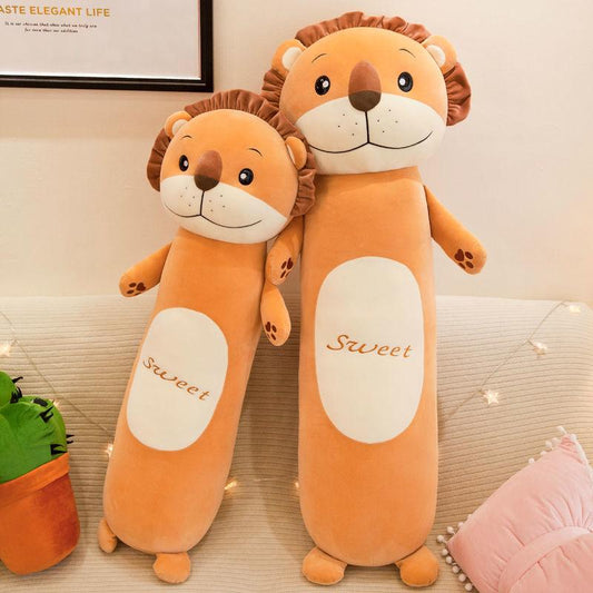 Cute Little Animal Pillow Plush Long Pillow Soft Children Sleep Plush Toys Lovely Kids Birthday Gift Dolls