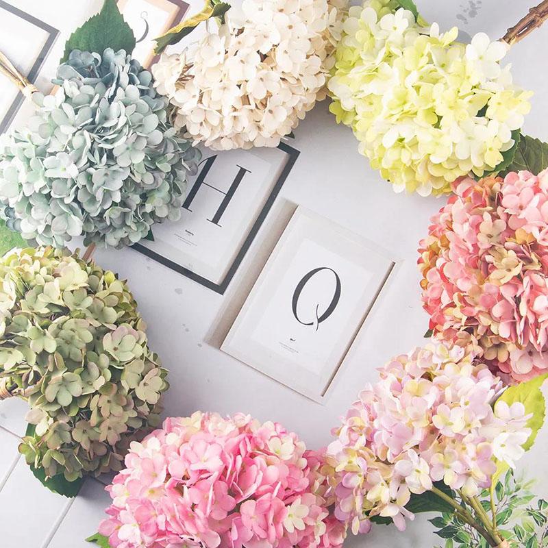 Hydrangea Simulation Flowers Fake Flowers Holding Flowers Living Room Arrangements Coffee Table Decoration Home Furnishings Table Setting Flowers