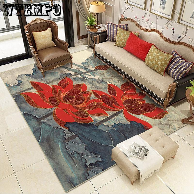 Modern Soft Persian Carpet for Living Room Non-slip European Style Carpet for Bedroom Rugs Parlor