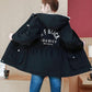 Autumn Winter Women Hooded Parka Jacket Short Thickened  Casual Loose Drawstring Windbreaker Jacket Plus Velvet Parka Coat