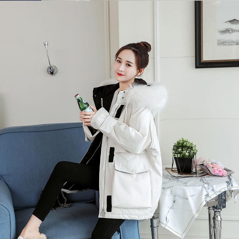Women's Mid-length Down Padded Jacket Winter Loose Padded Padded Jacket