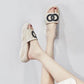 Plus Size 35-40 Women Pu Slippers Outdoor Flat Bohemian Beach Wear-resistant Non-slip Office Lady Sports Thick BottomSandals