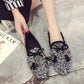 WTEMPO Spring  Flat Bottom Student Sequin Loafers One Pedal Loafers Female Flat Bottom Shoes