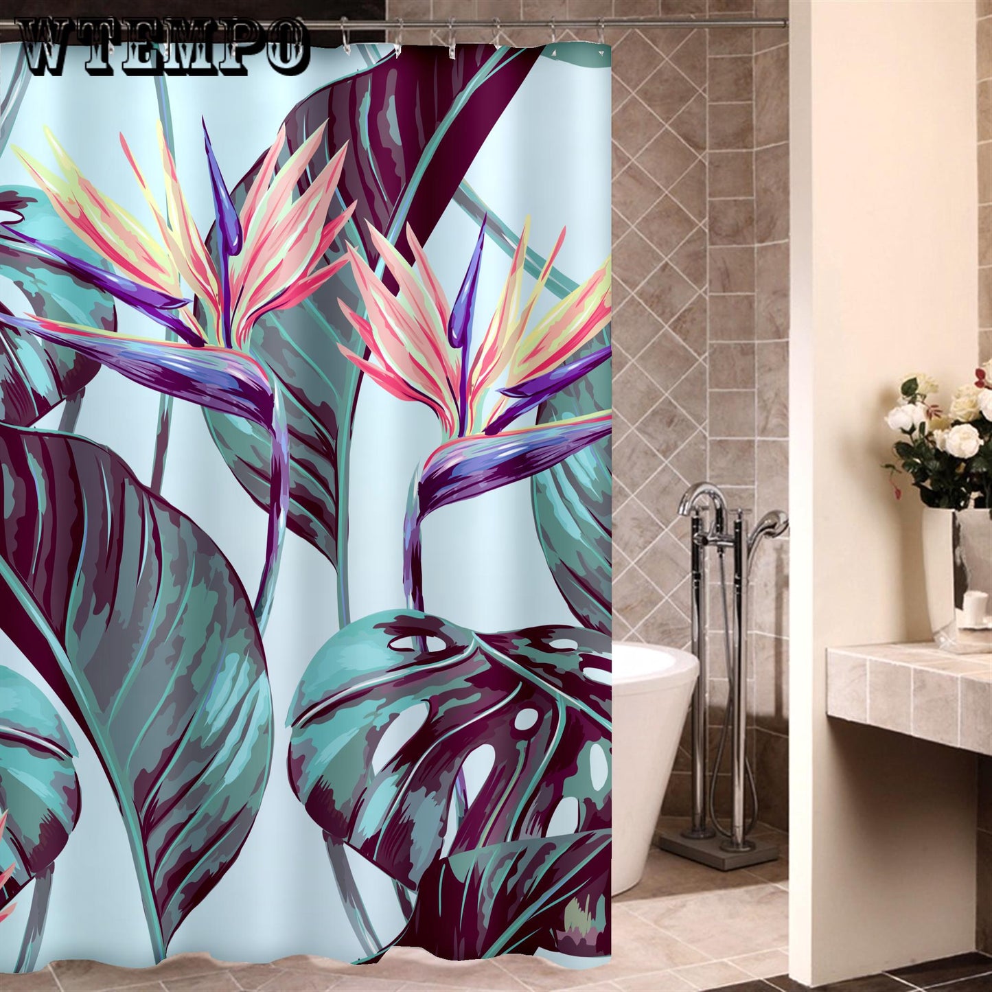 Curtain Waterproof Shower Curtains For Bathroom thickening impervious high drape bathroom