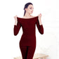 Women Long Sleeve Thermal Underwear Women Winter Tight Suit Sexy Pajamas Autumn Spring Windproof High Elasticity Slim Comfortable Breathable Versatile