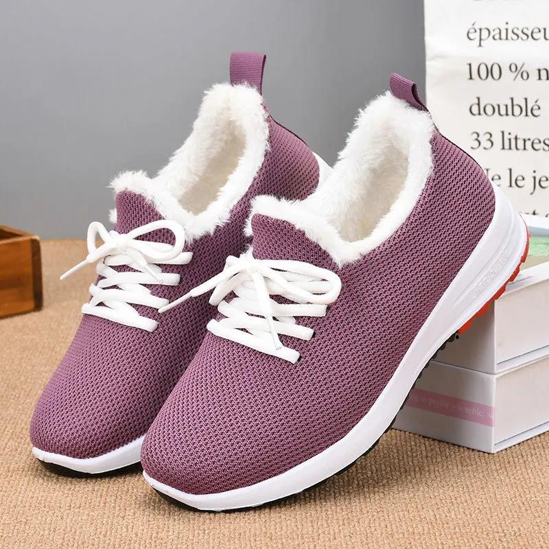 Winter Women's Sports Shoes Fashion Cotton Boots Women's Warm and Comfortable Shoes Leisure Sports Cotton Shoes