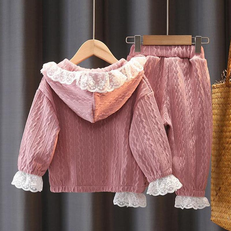Girls' Suits 2021 Spring and Autumn Children's Two-piece Casual Girl Baby Spring Clothes