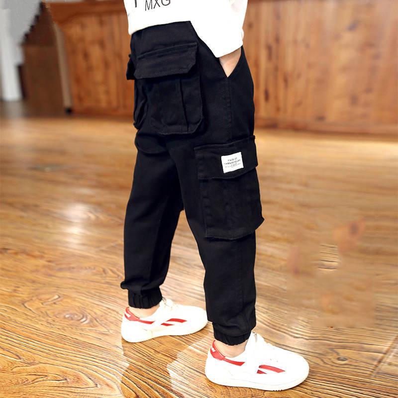 Boys Winter Velvet Pants Casual Trousers Kids Children Fashion Long Pants Baby Elastic Waist Pants