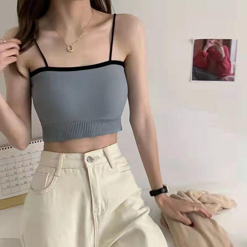 Sports Girl Underwear Anti Light Gathering Bra Beautiful Back Korean Suspender Vest Can Be Worn Outside To Wrap The Chest