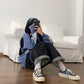 Pofulove Autumn Winter Japanese Sweet Cartoon Bear Sweater Female Students Loose Wild knitted Coat