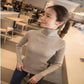 Turtleneck sweater Pullover women thick bottoming winter long sleeves slim-fitting Knitted sweater