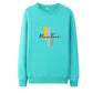 Men's Cotton Sweater Plus Velvet Long-sleeved Sweatshirts Loose Large Size Casual Round Neck Pullover Bottoming Top